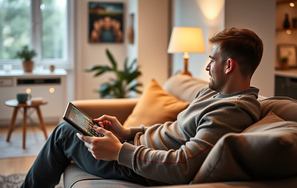 Ice Casino mobil grensesnitt med live dealer